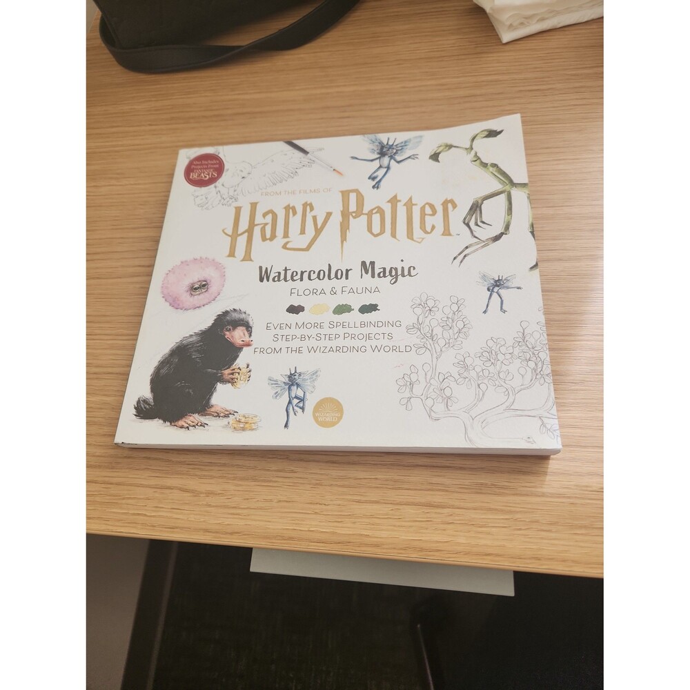 Harry Potter "Watercolor Magic: Flora & Fauna" Coloring & Sketch Book NEW